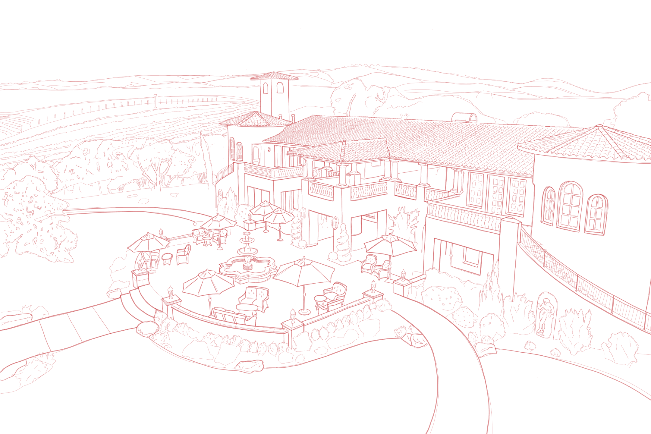  Illustration  “Villa San Juliette”  2018 