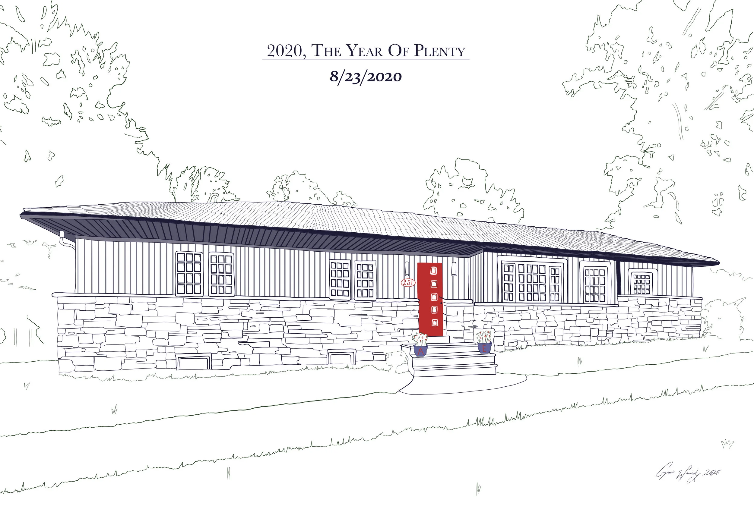  Illustration  Commission “Newlywed House”  2020 