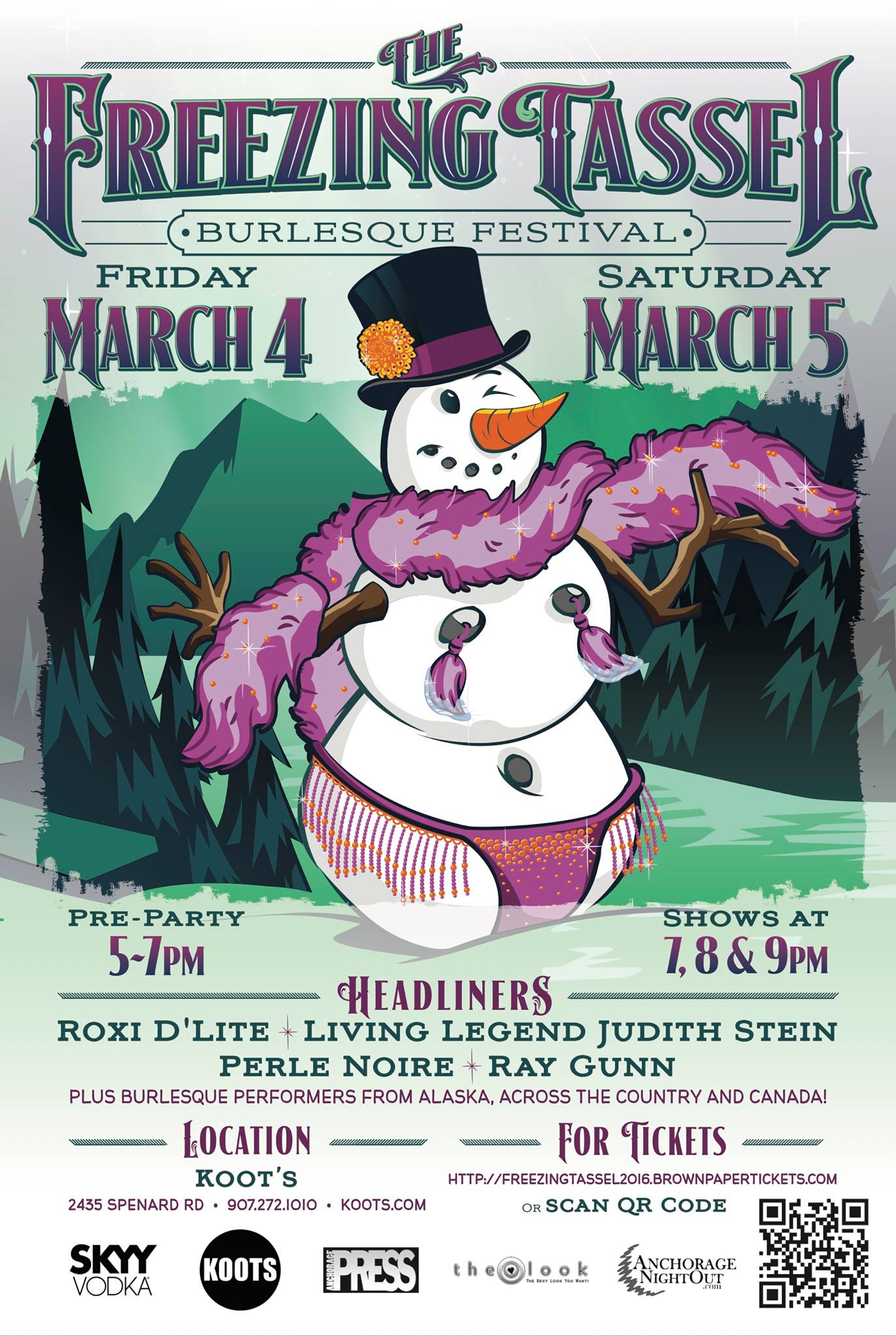 Freezing Tassel Burlesque Festival 04 March 2016 Anchorage, AK