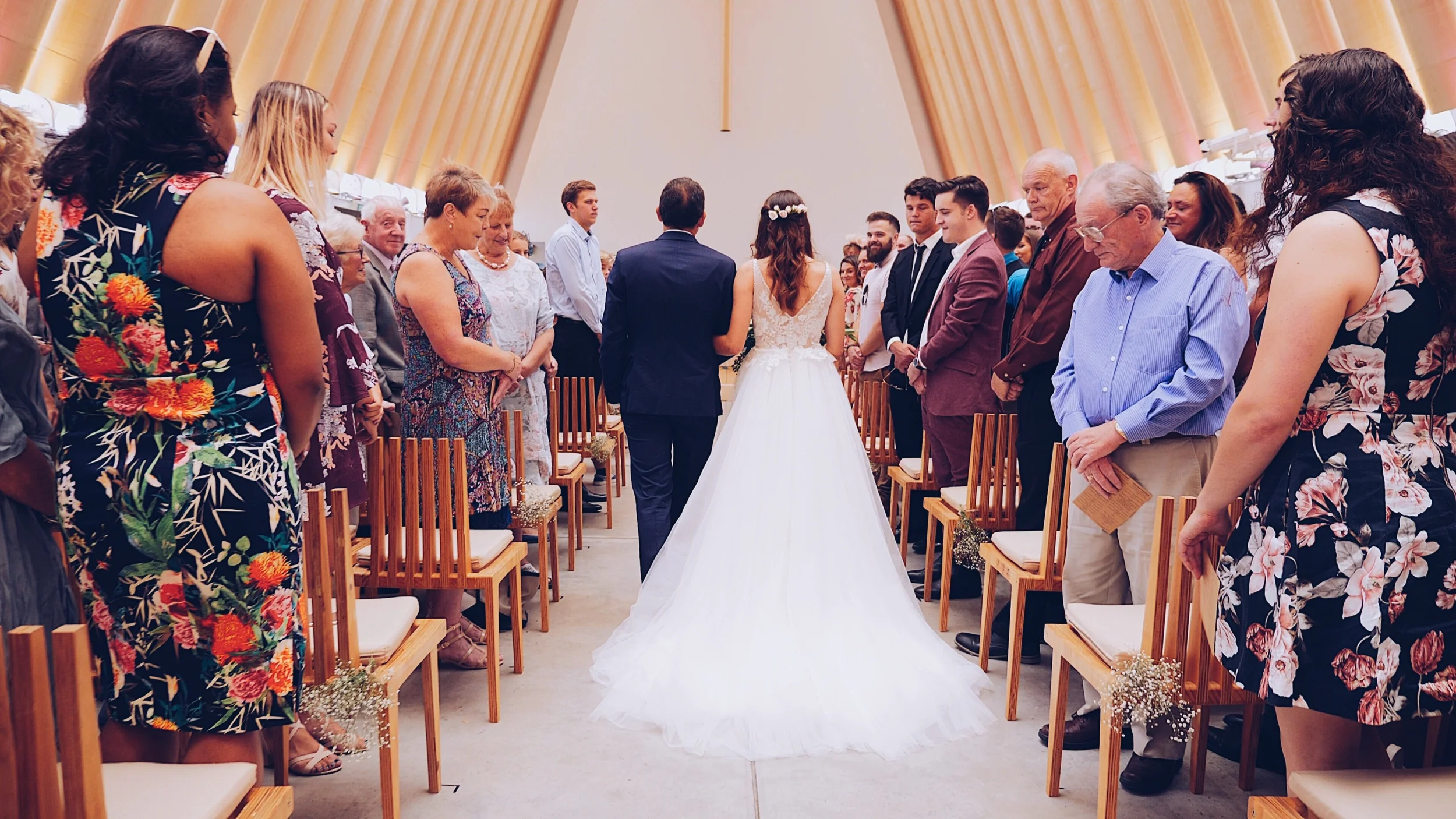 Jess and Jonah’s Cardboard Cathedral Wedding