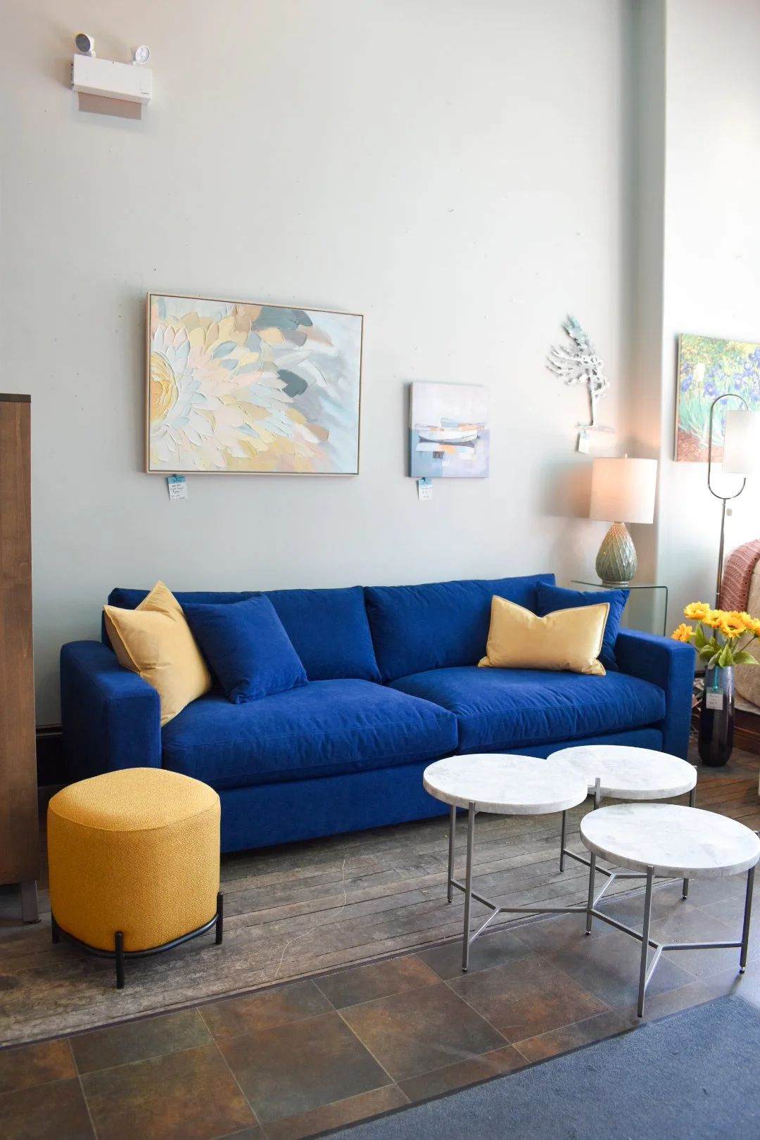 Retreat Sofa by Van Gogh Designs in 'Breton Navy' fabric