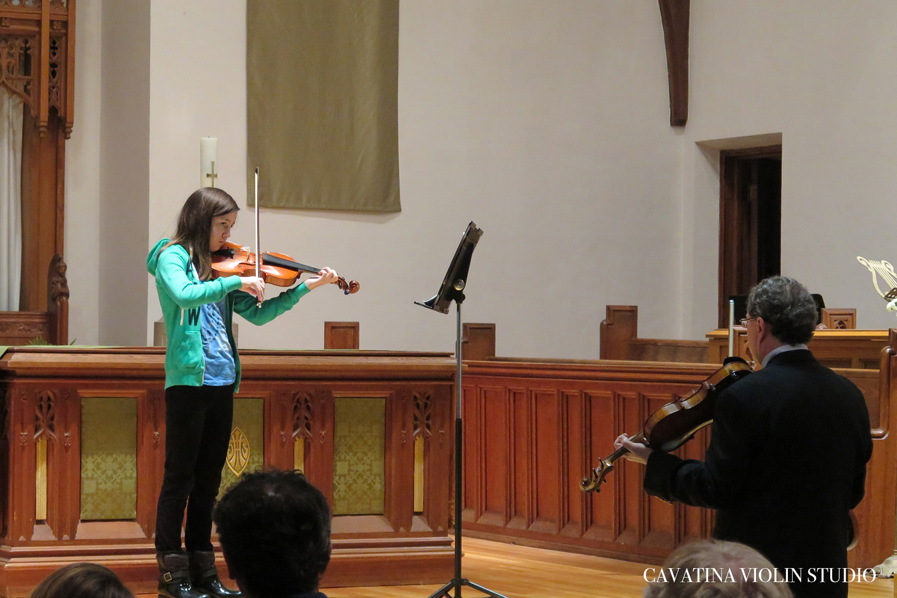 Lauryn playing in guest masterclass with Jaime Weisenblum