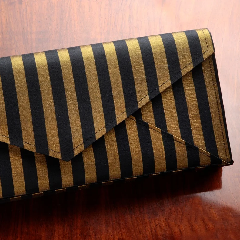 Envelope Clutch Thin Stripe