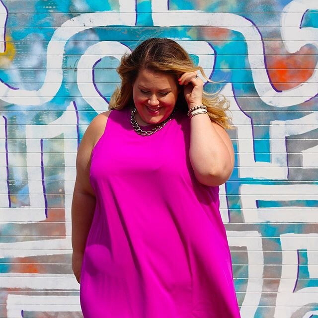 #tbt still love this dress from @rachel_roy. Her dresses are so vibrant and versatile.  What are your go to brands?
.
.
.
.
#love #happiness  #ootd #psootd #plussize #psblogger #plussizestyle #plussizefashion #plusisequal #plussizefashionblogger #psb