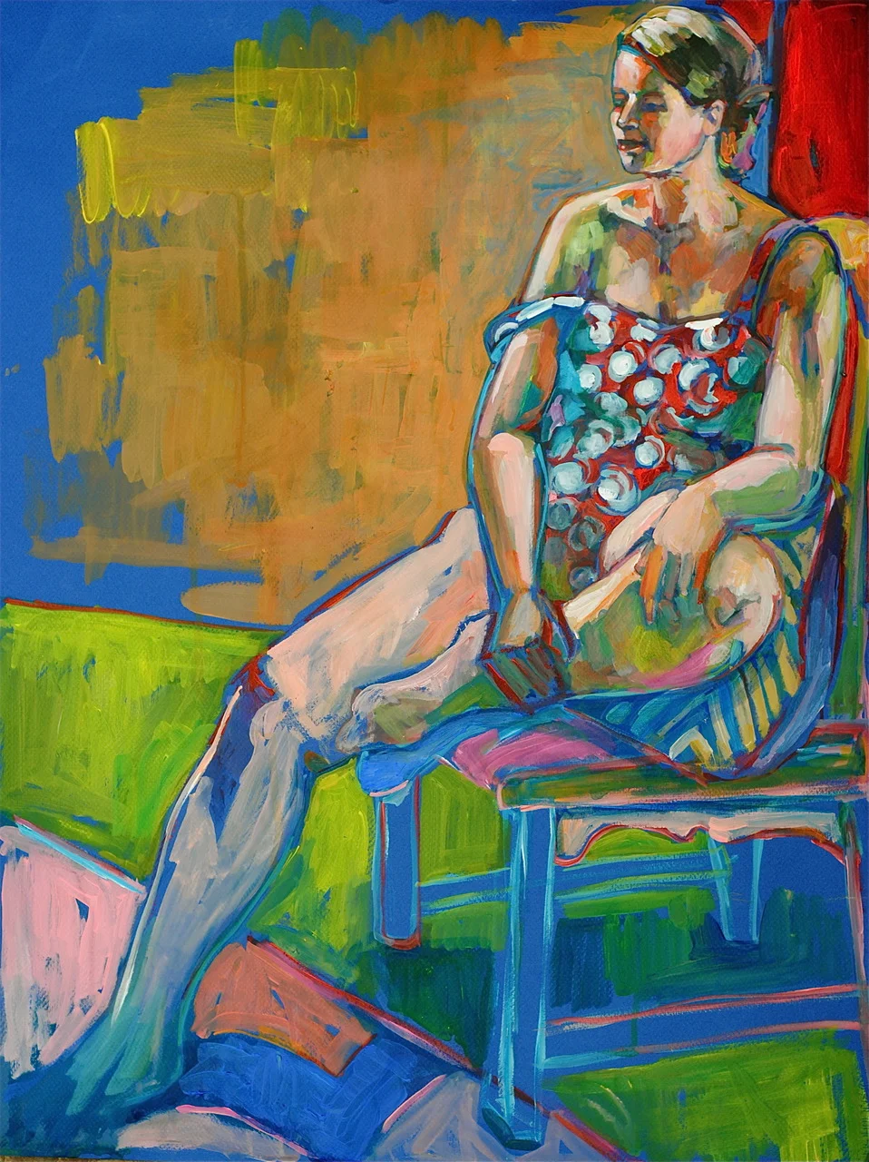 3-Hour Figure Study with the group in Berkeley again. I don’t remember the name of the model, but if you are ever in a restaurant with your children and you see her, walk out because you will bother her. I remember her ranting on about that.