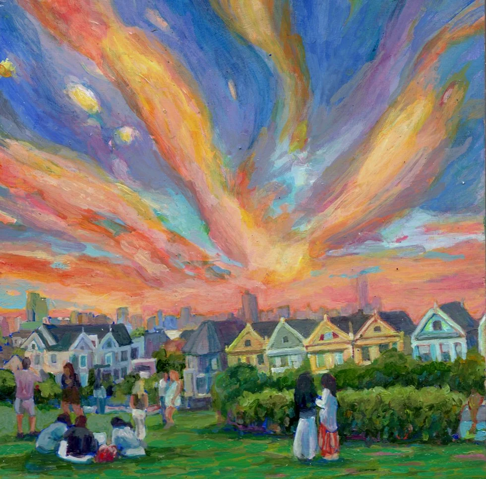 Sunset over alamo Square park copy.jpeg