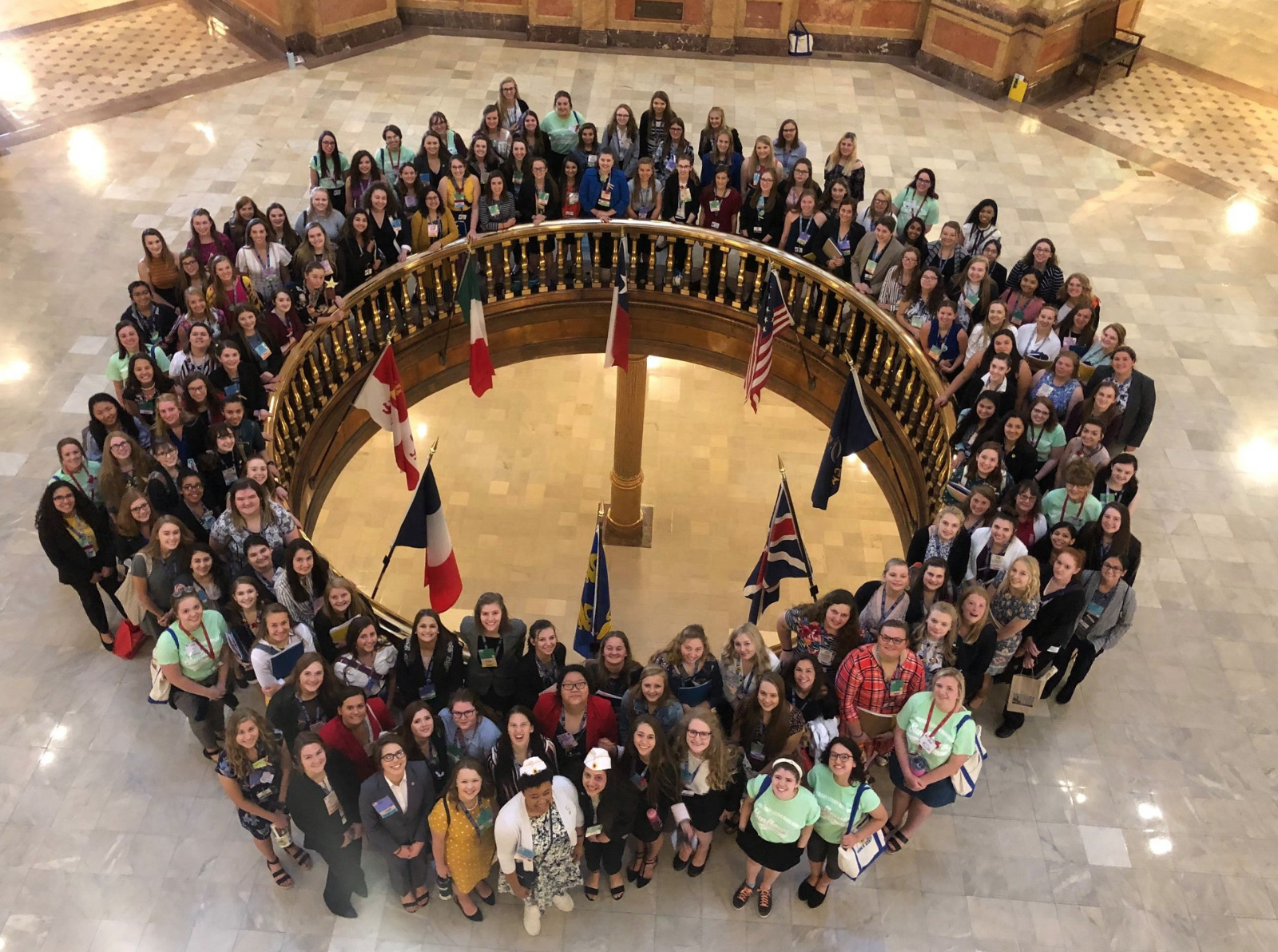 Group photo at the capitol