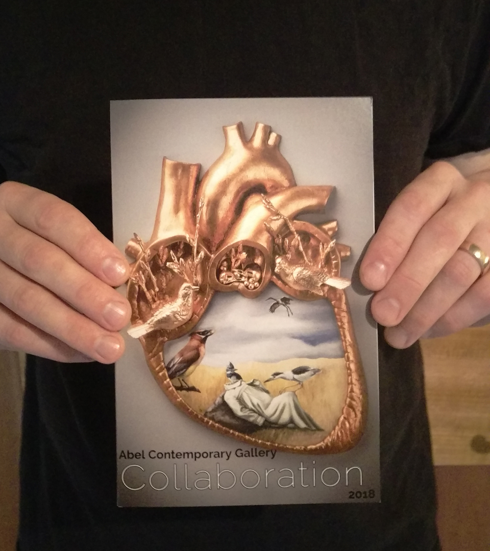 The cover of the Collaboration show catalogue from Abel Contemporary.