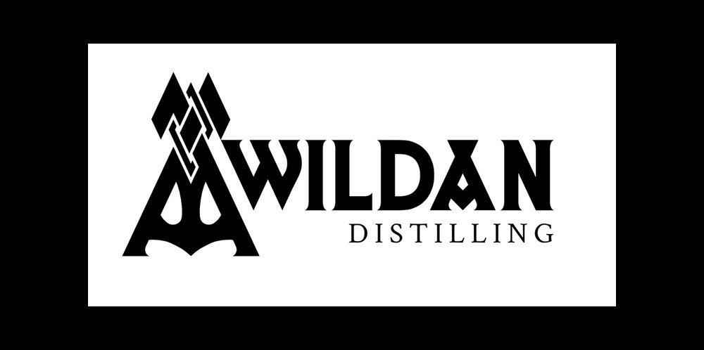  Awildan Distilling , Sun Prairie, WI. Logo typography. 2020. Hand drawn type, pen and ink. 