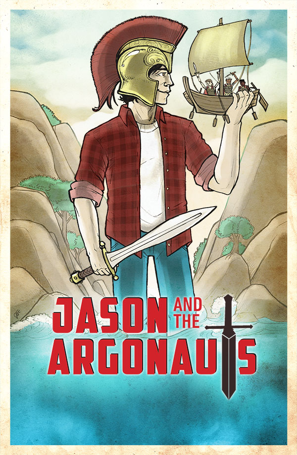 Jason and the Argonauts. Illustration by Brian W. Parker.