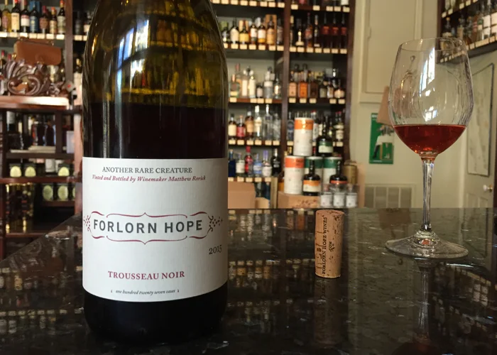 Forlorn Hope Trousseau Noir 2015 at Keife & Co. New Orleans