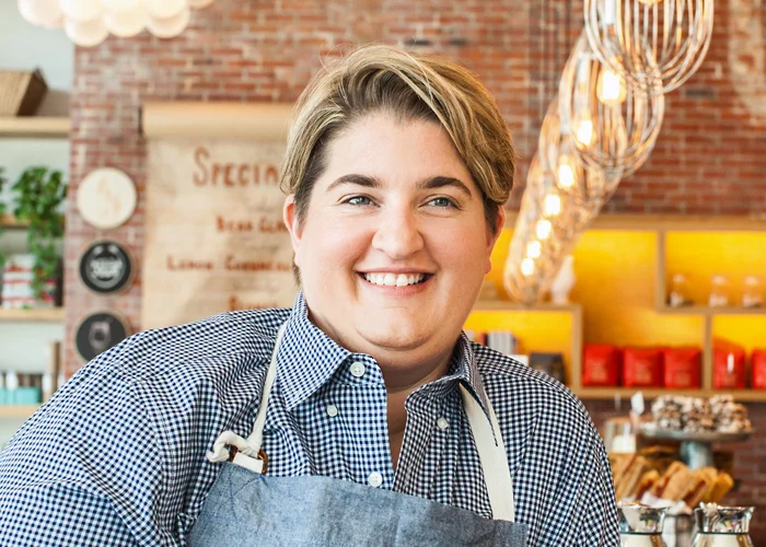Chef Kelly Fields at Willa Jean, the restaurant she named for her grandmother in New Orleans. Photo by Gabrielle Geiselman used with permission from Kelly Fields. 