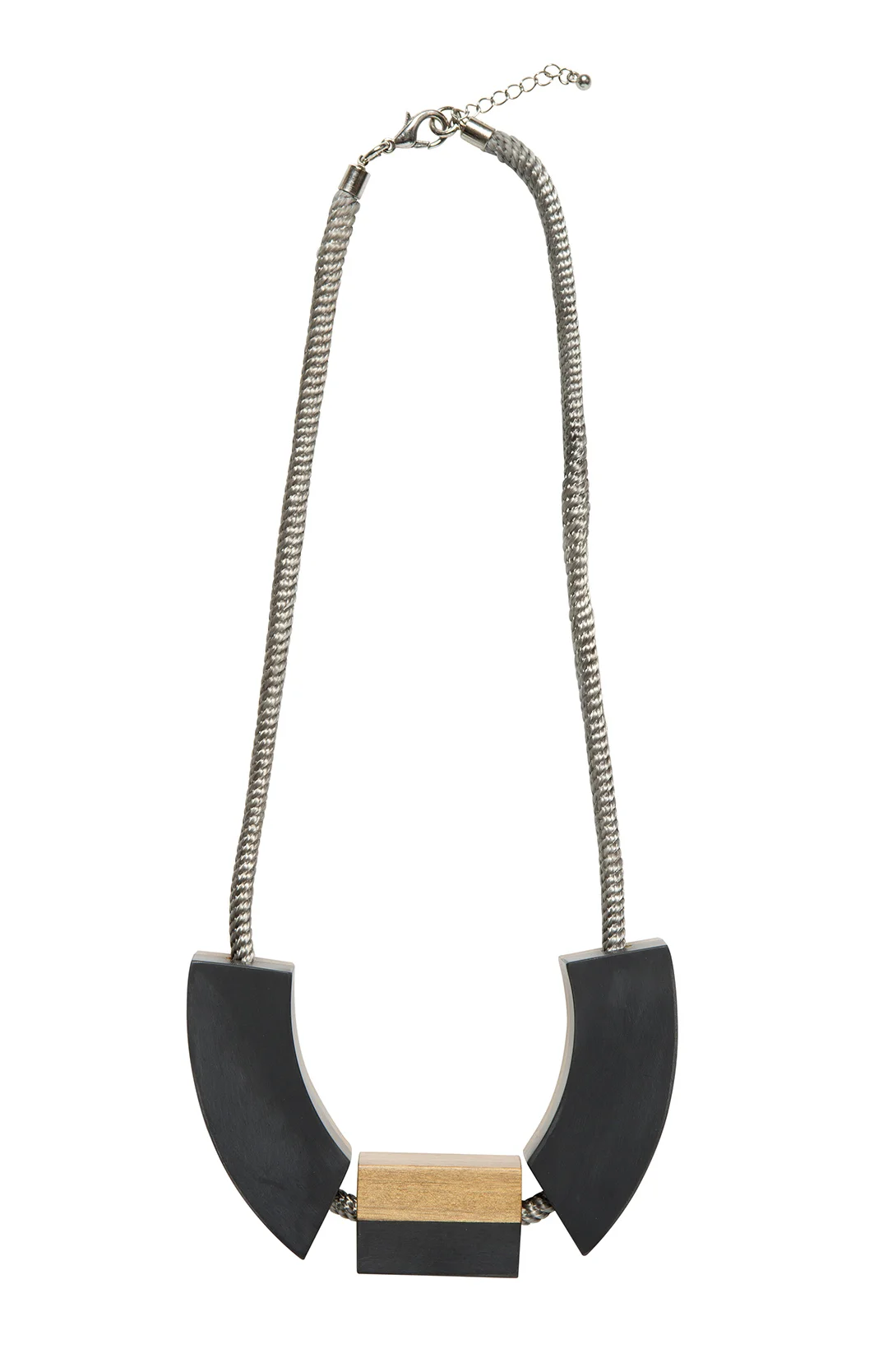 Wood & Resin Pendant Necklace