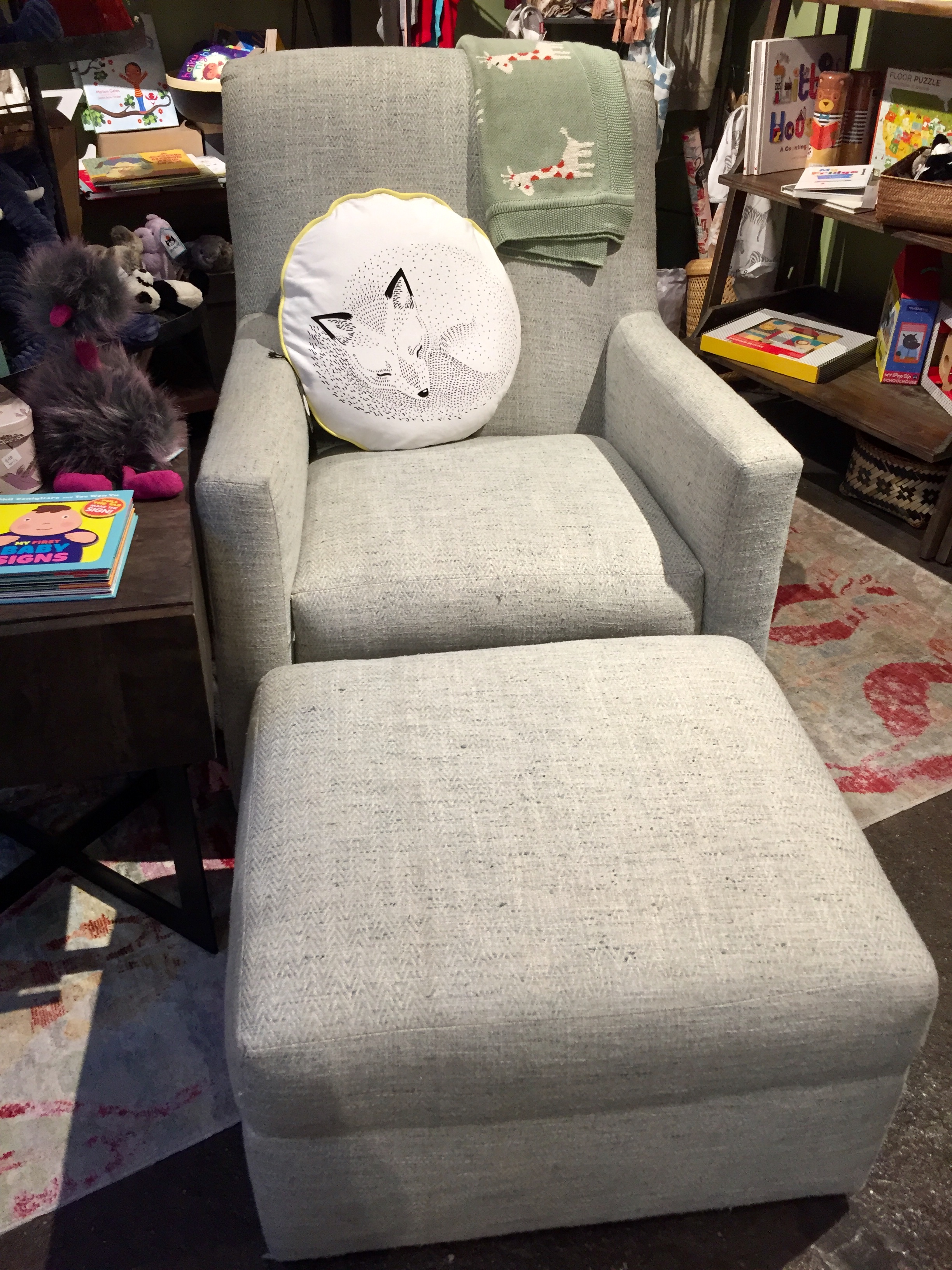 Owen Swivel Glider Chair & Ottoman Set