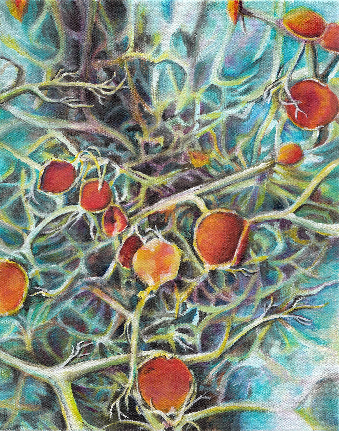 Interchange Acrylic on canvas, 8” x 10”
