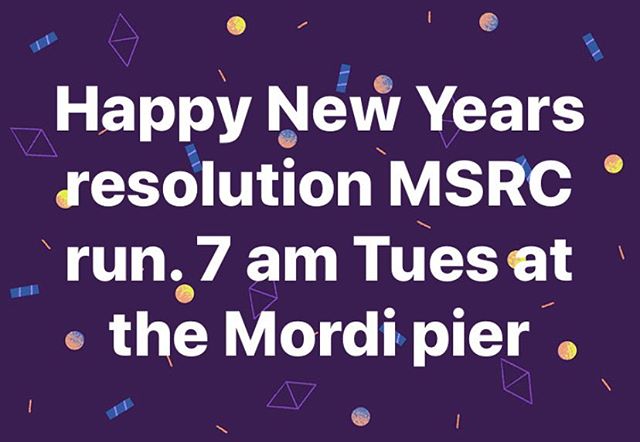 It&rsquo;s a New Year time to celebrate with a 7 am Tuesday run at Mordi pier #running #mordialloc