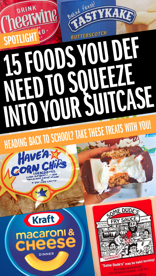 15 Foods You Def Need To Squeeze Into Your Suitcase