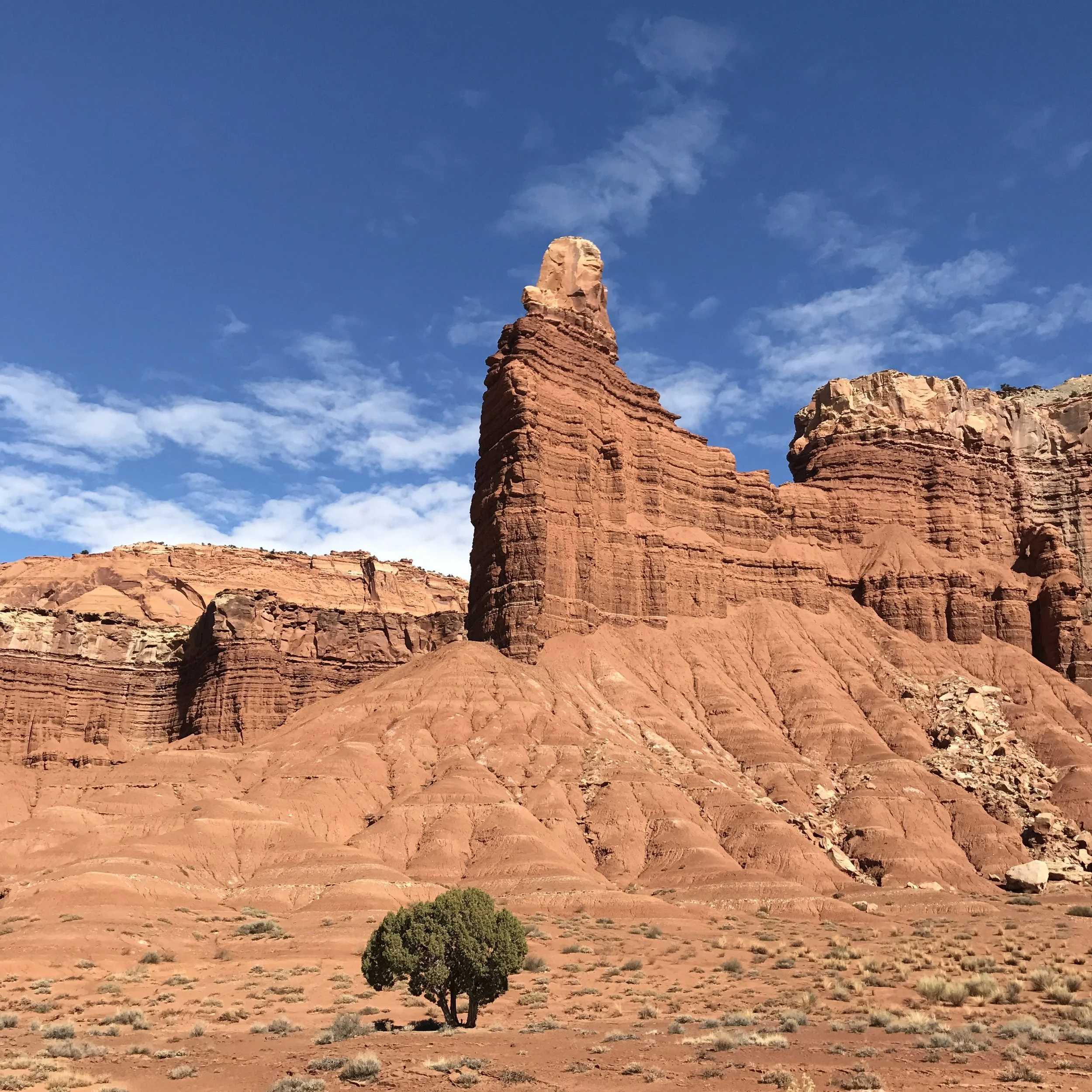 Capitol Reef National Park boasts lots of interesting rock formations and hiking trails.