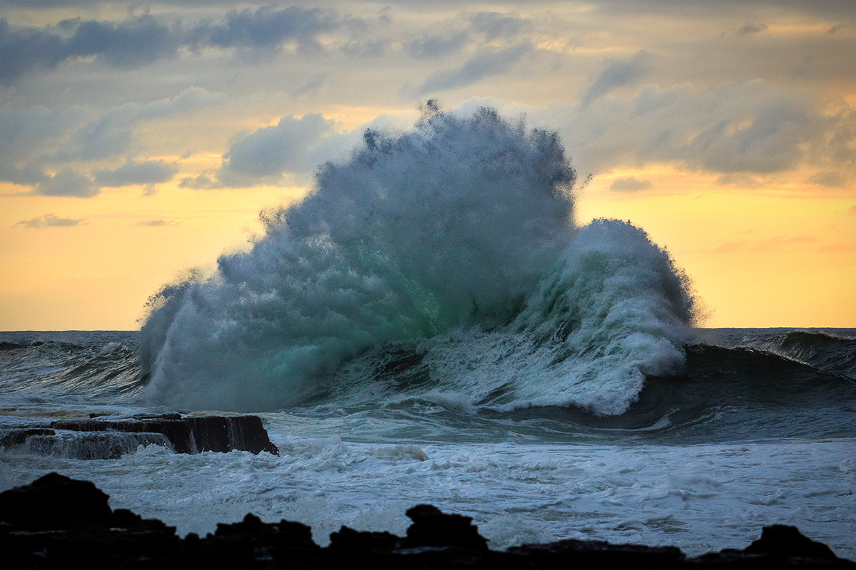This wave is a lot bigger than it looks!