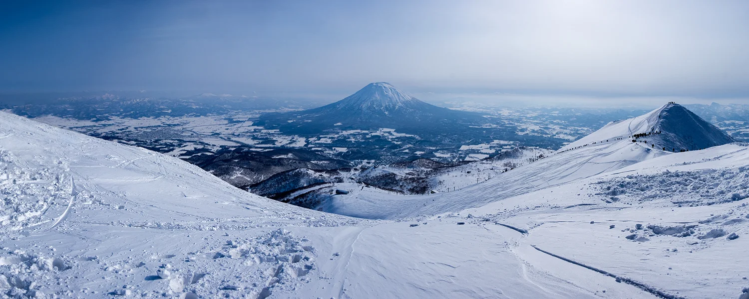 The view from the top of Mt. Niseko/Annupuri after our hike up.
