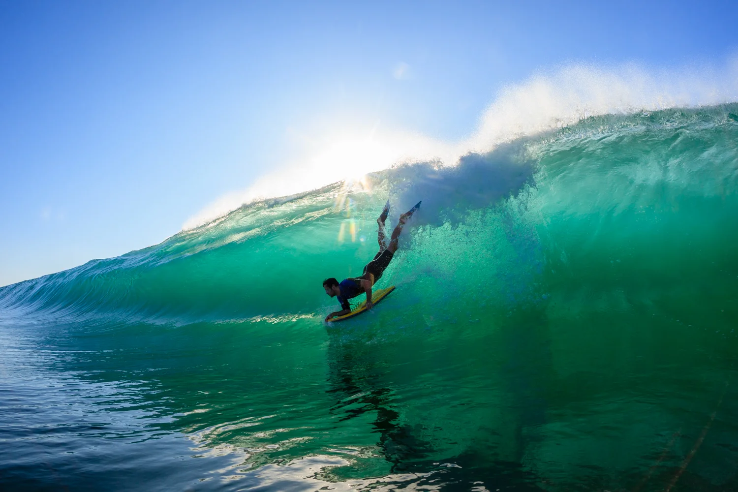 Mitch dropping into a thick one.