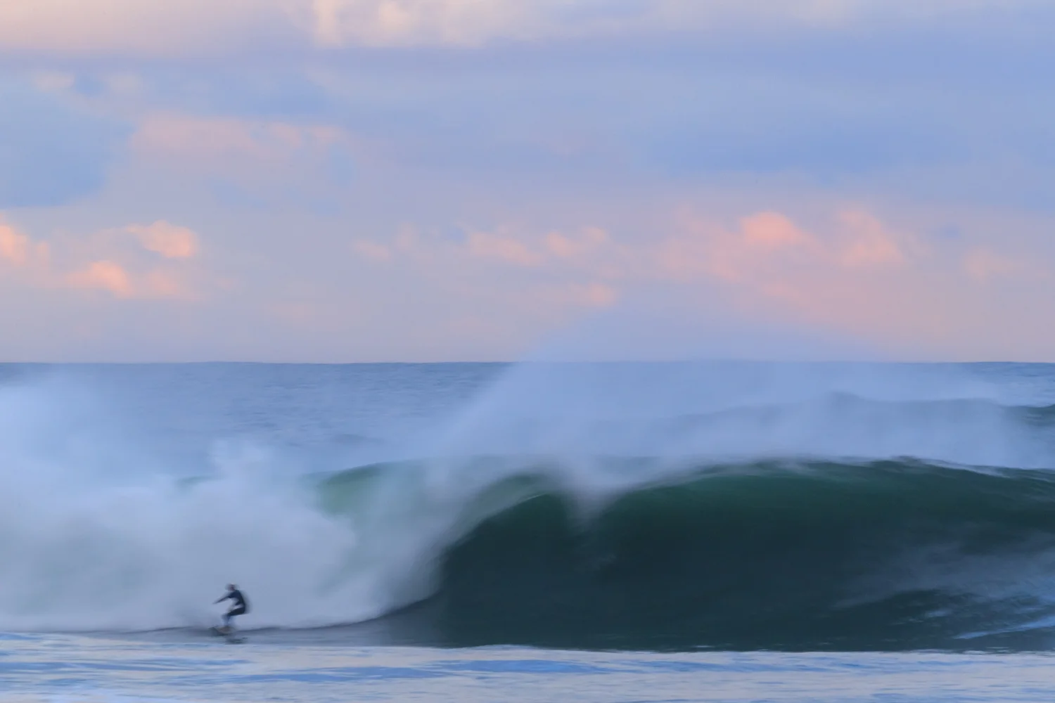 Slow motion after sunset. 