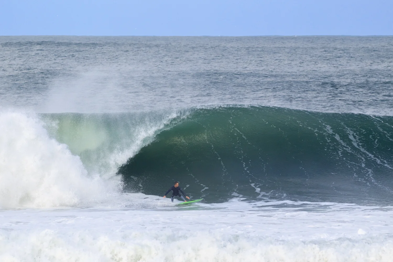 Afternoon bottom turn.
