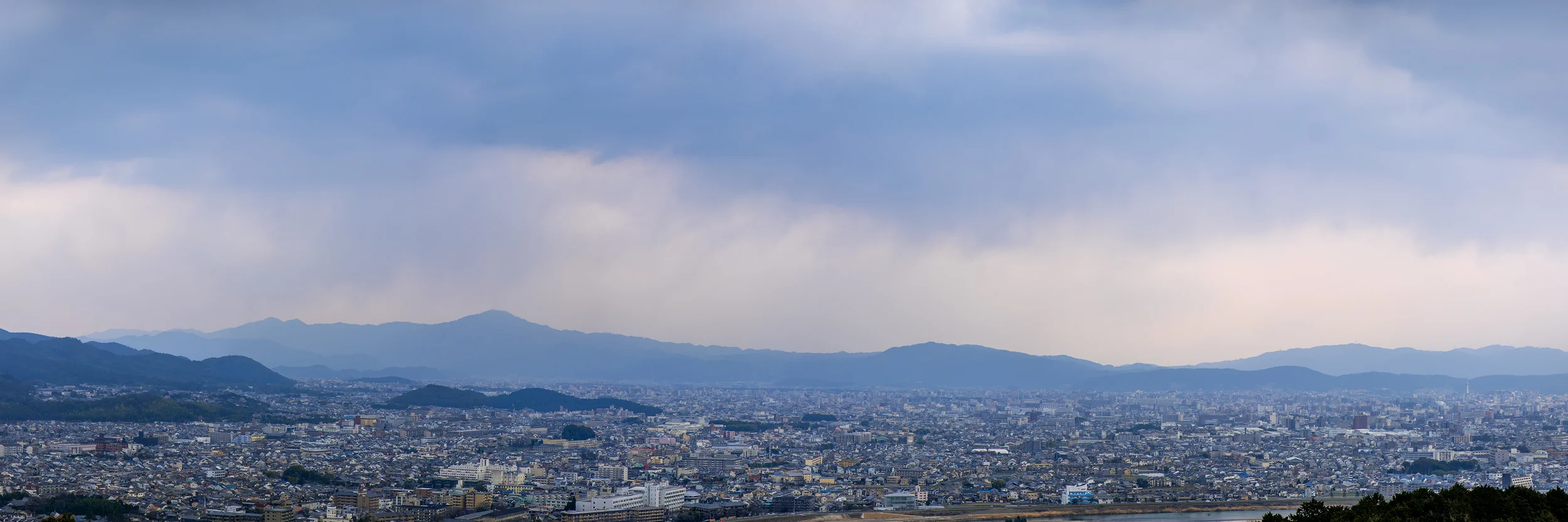 Overlooking Kyoto.