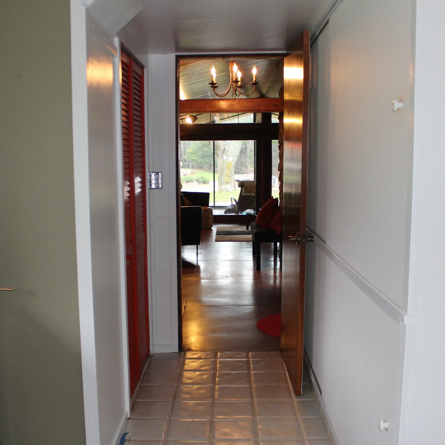 O'Ryan House Laundry Room View to Living Room