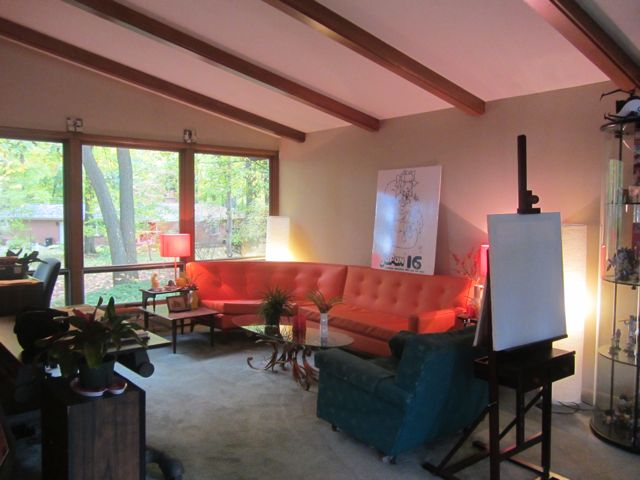 Living Room of the Burgess Home on Fuller Court