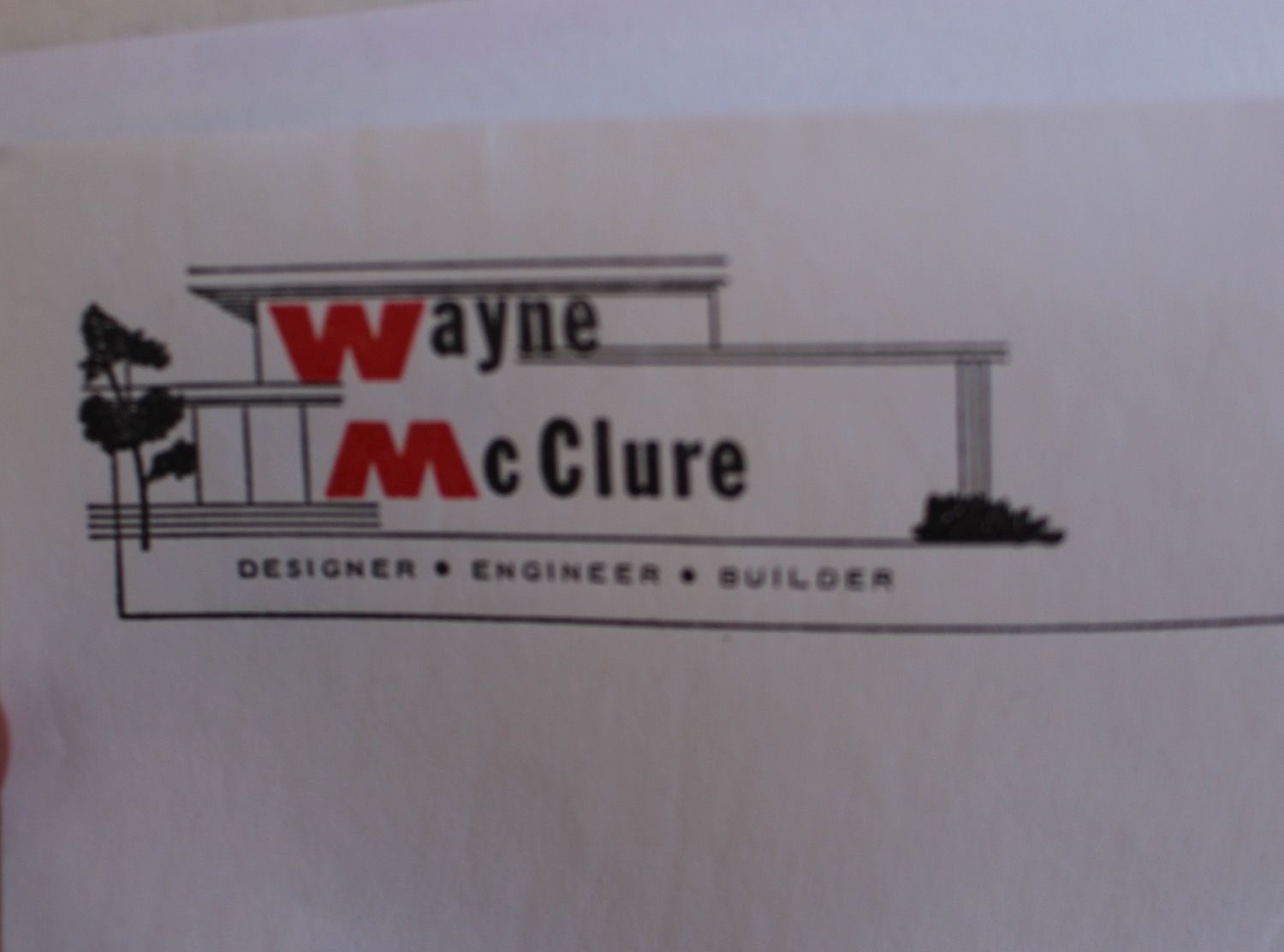 Wayne McClure Letterhead