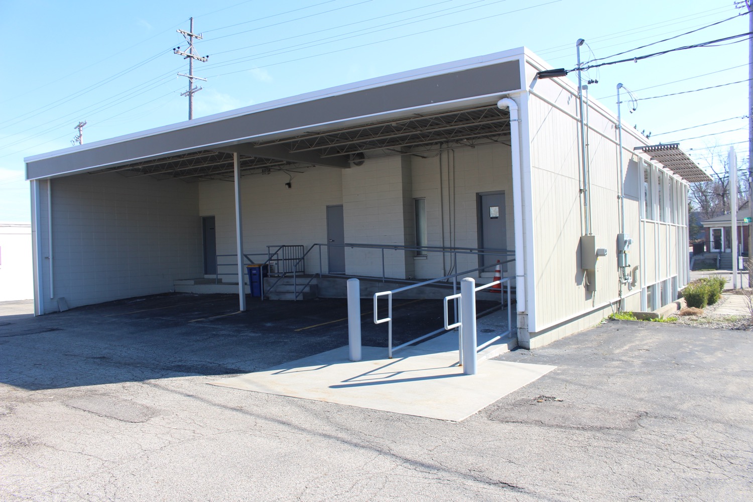 2016 Photo of Original Carport - Delivery area West Side of Building