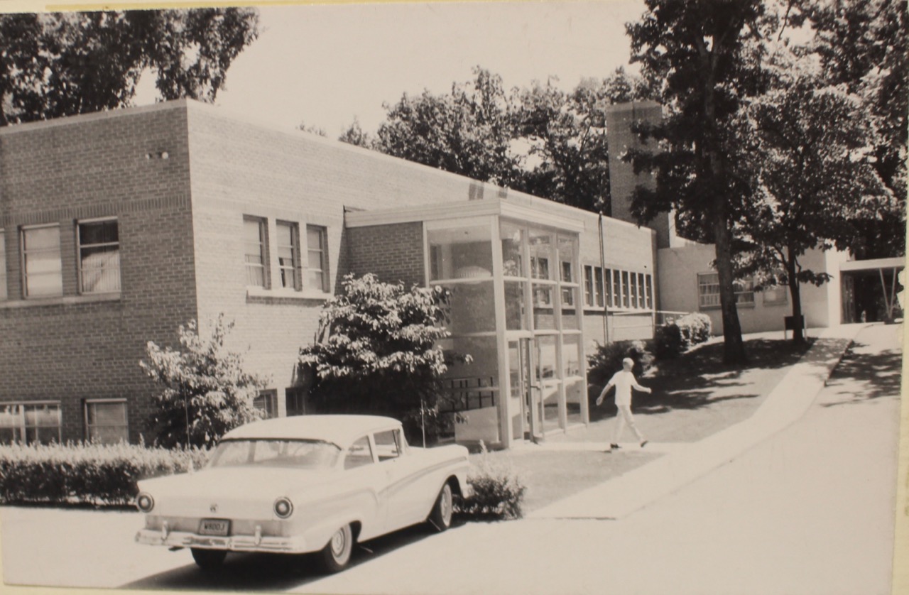 1961 VIEW OF THE LOWER LEVEL ENTRANCE | Photo courtesy of Grand Rapids City Archives