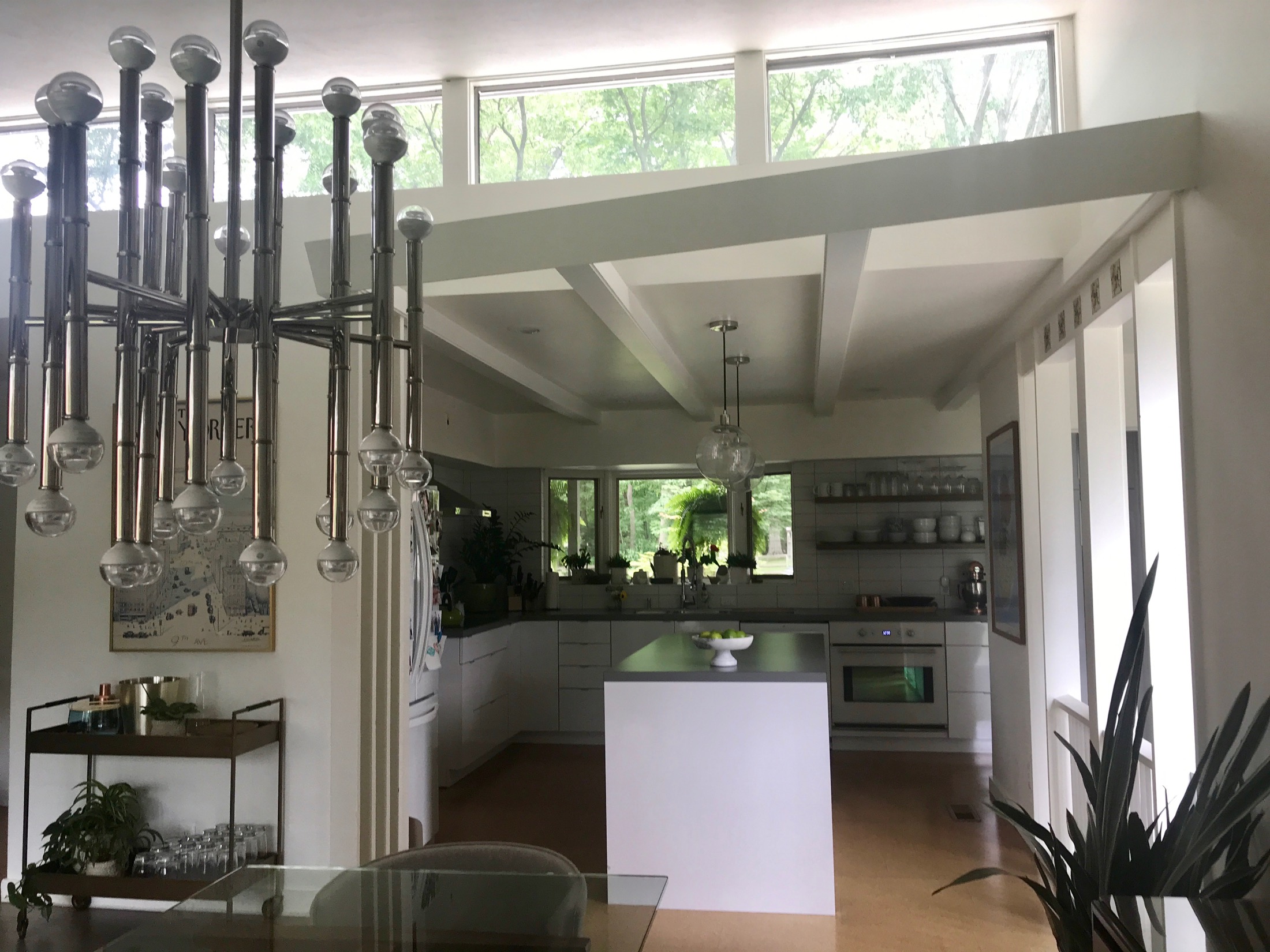 VIEW TO KITCHEN FROM DINING AREA