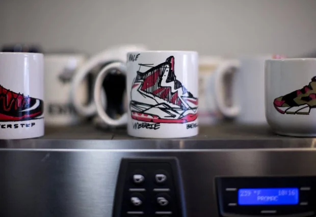 Deadstock Coffee, a sneaker-themed coffee shop in downtown Portland owned by Ian Williams. August 4, 2016. Beth Nakamura/Staff