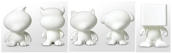 The blank models from which the relics were created.