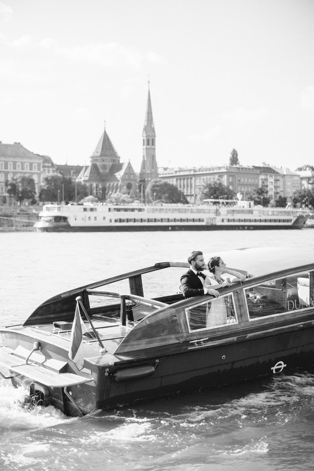 Well Travelled Bride Budapest Wedding Speedboat Danube River.jpg