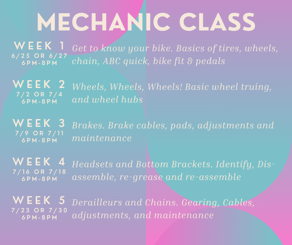 Classes Lansing Bike Coop