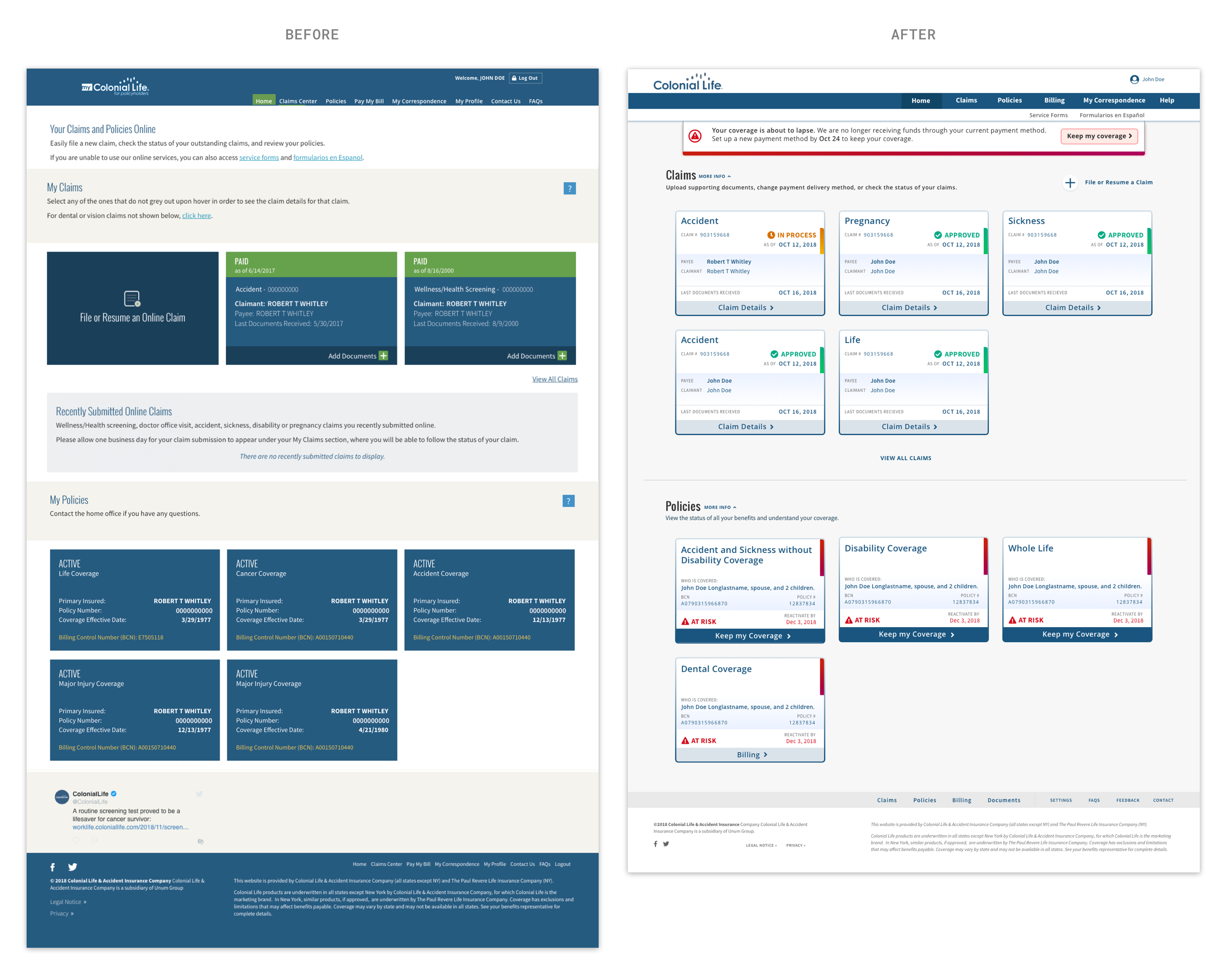 Dashboard Comparison