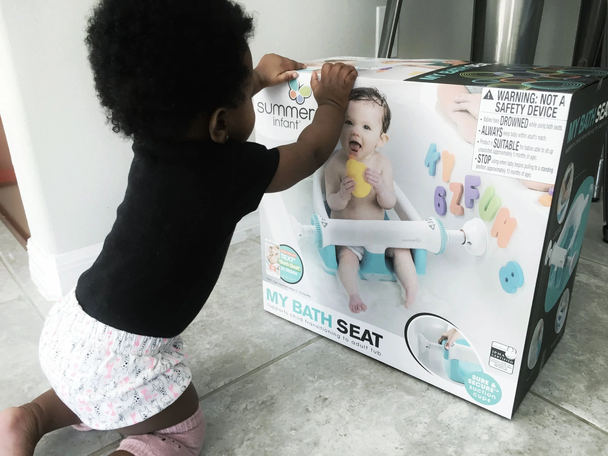 Someone was super excited about her package! :) 