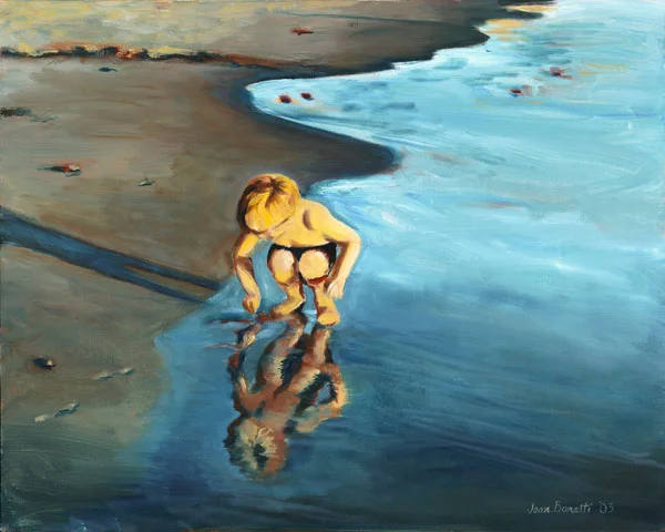 Josh Digging for Sand Crabs