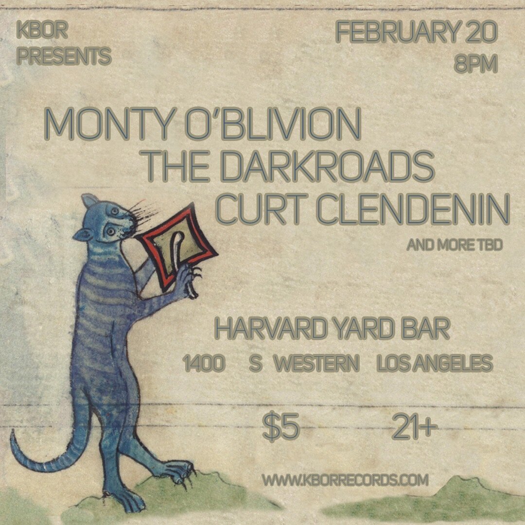 KBOR Presents: Monty O'Blivion w/ The Darkroads