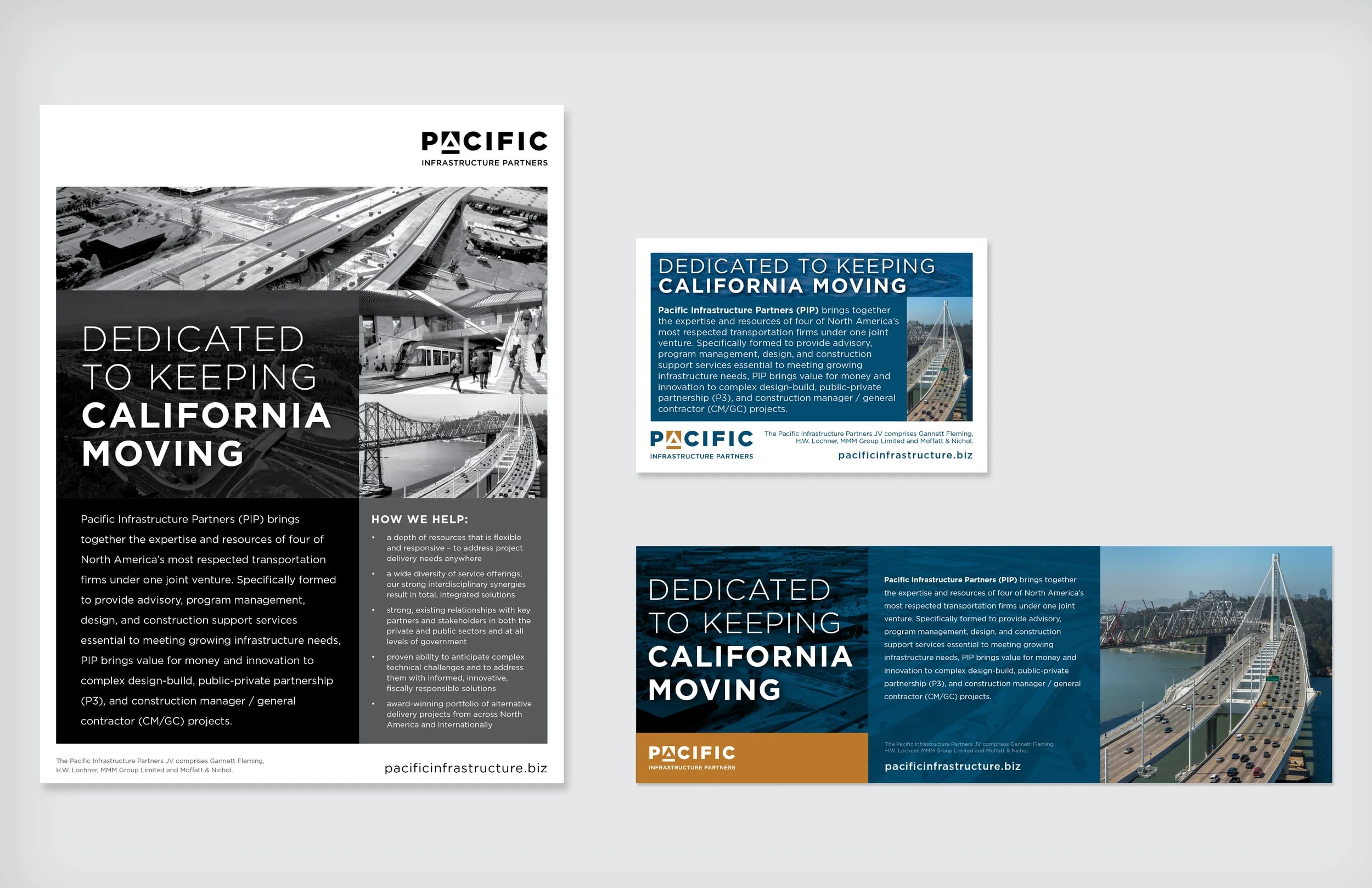 Pacific Infrastructure Partners - Web & Print Ads