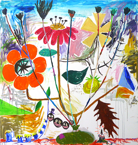 Christ Entering Roppongi (After Ensor) , 2013 oil on canvas, 200x190 cm