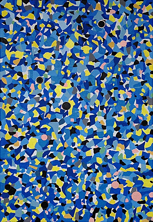 Untitled (Happy Bandit Series 30) , 2013 medium and acrylic on canvas, 40x61 cm