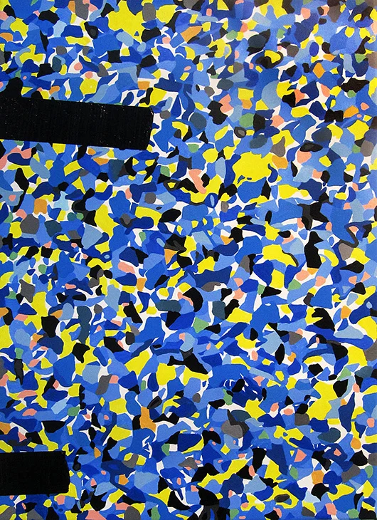 Untitled (Happy Bandit Series 22) , 2013 medium and acrylic on canvas, 40x61 cm