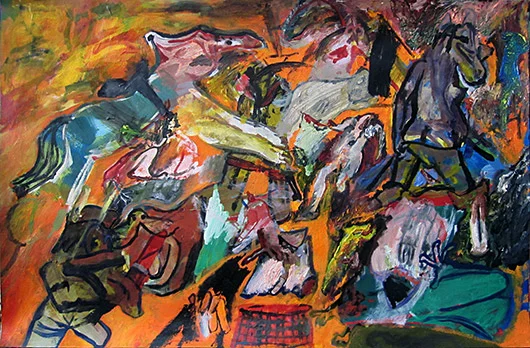 Untitled , 2013 oil on paper, 76x51 cm