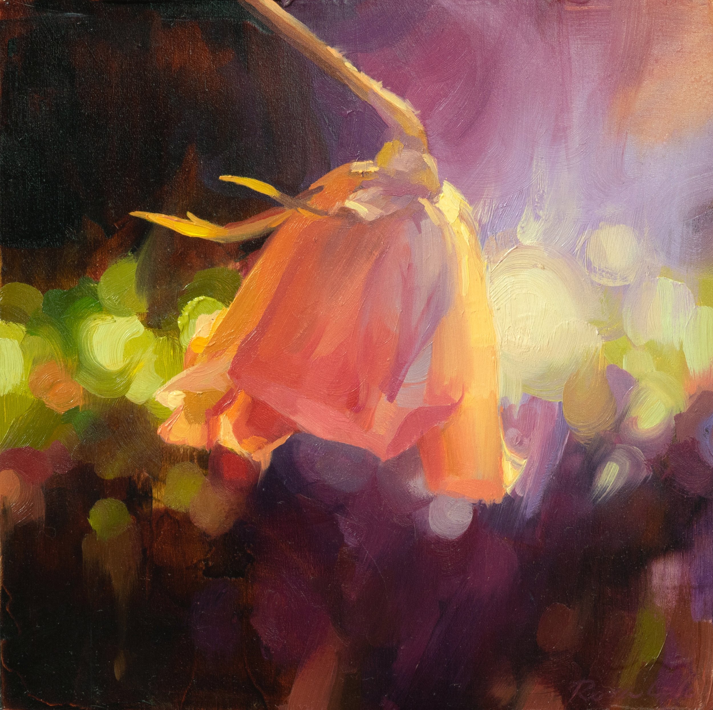 Jewel . Oil on panel. 6 x 6 inches. 2021. Available
