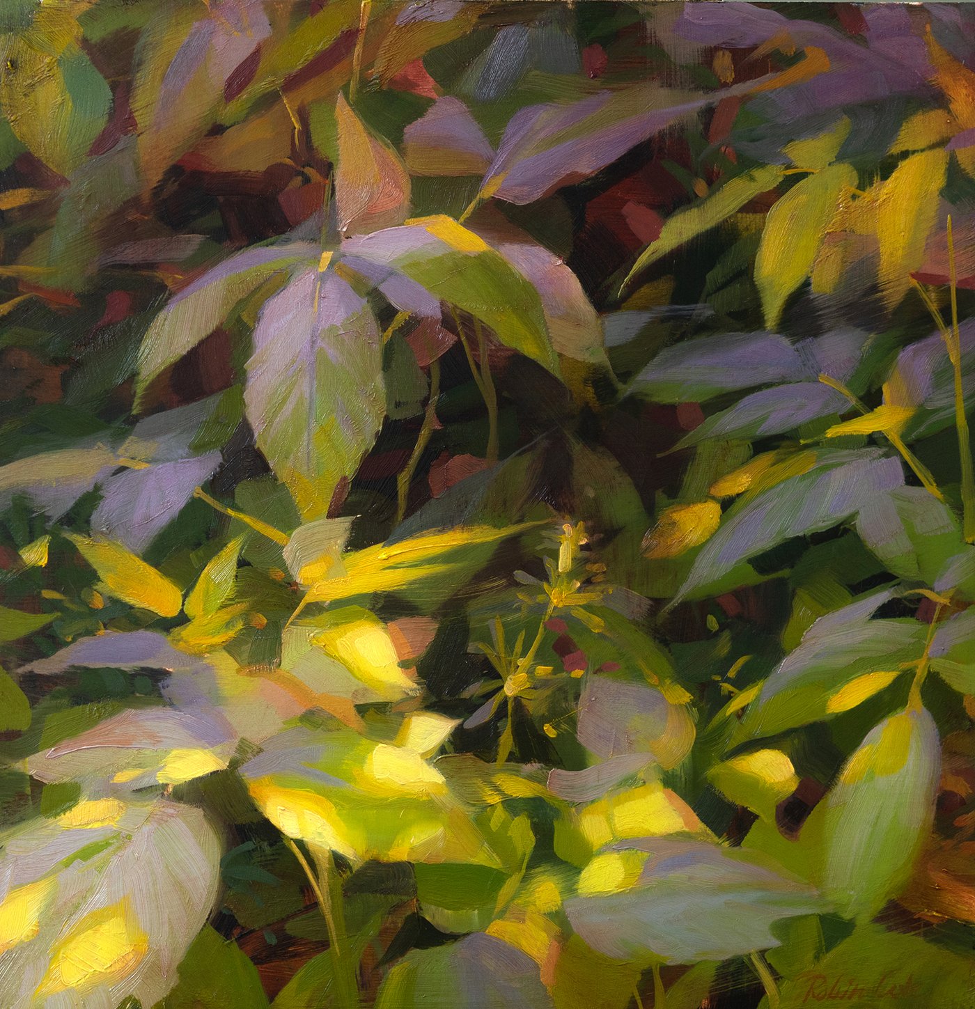 Bramble III . Oil on panel. 8 x 8 inches. 2021. Private Collection.
