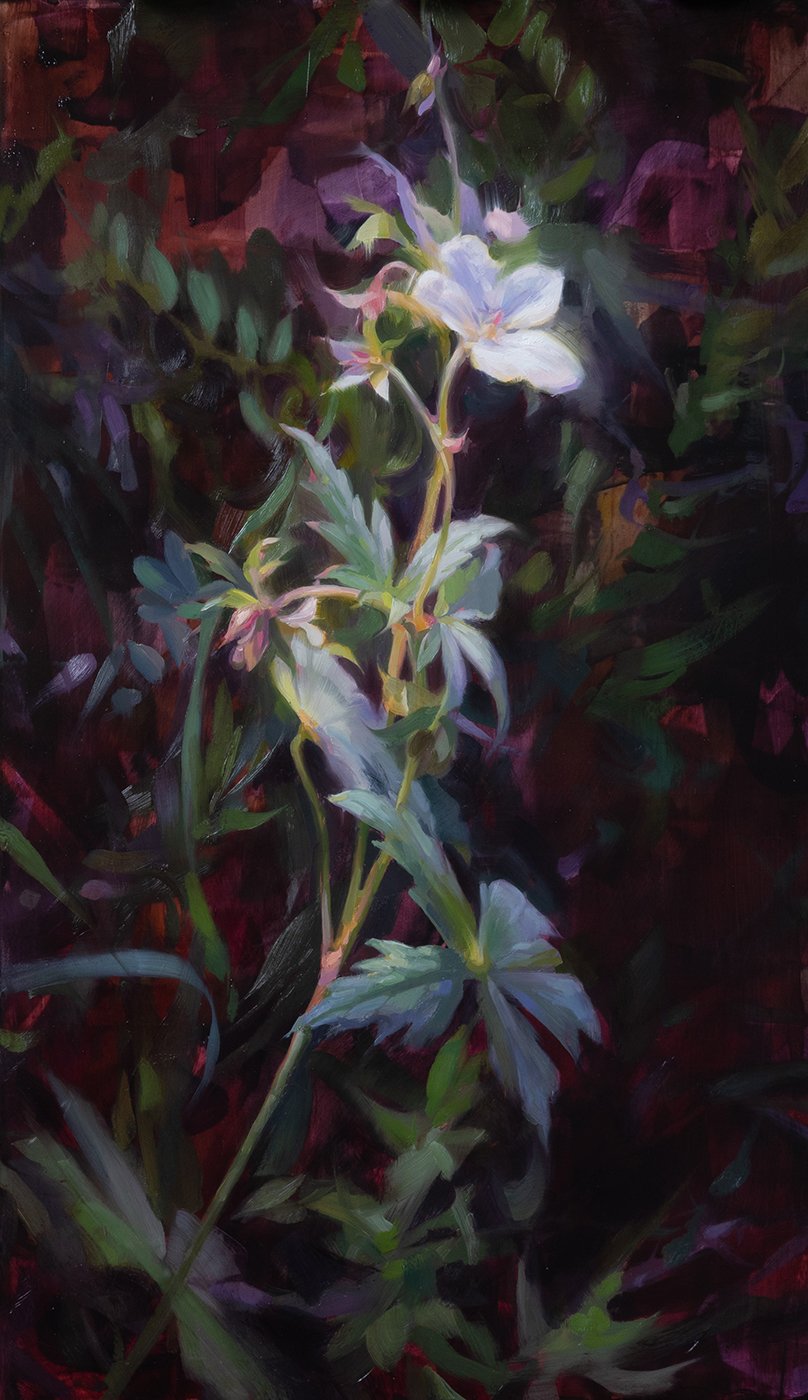 Like a Memory . Oil on panel. 18 × 10.75 inches. 2021. Available